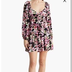 Roxy Sweetest Shores Long Sleeve Dress size Large